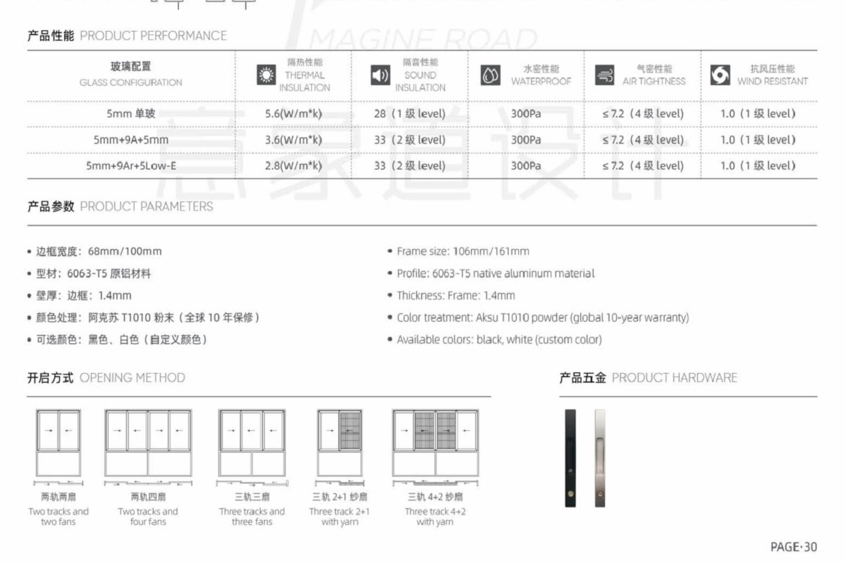 Sliding Glass Window\Two Track Sliding Window \Three Track Sliding Window​\Aluminium Window Sliding