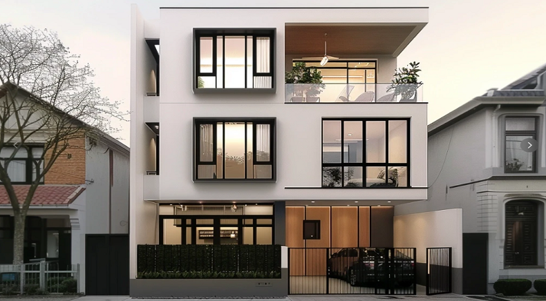 Narrow edged window